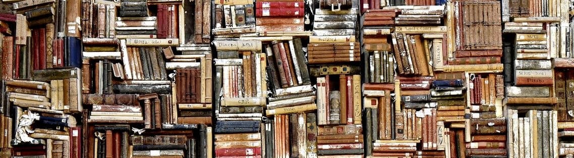 Photograph of stacked books