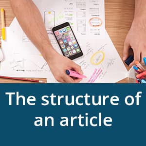 The structure of an article