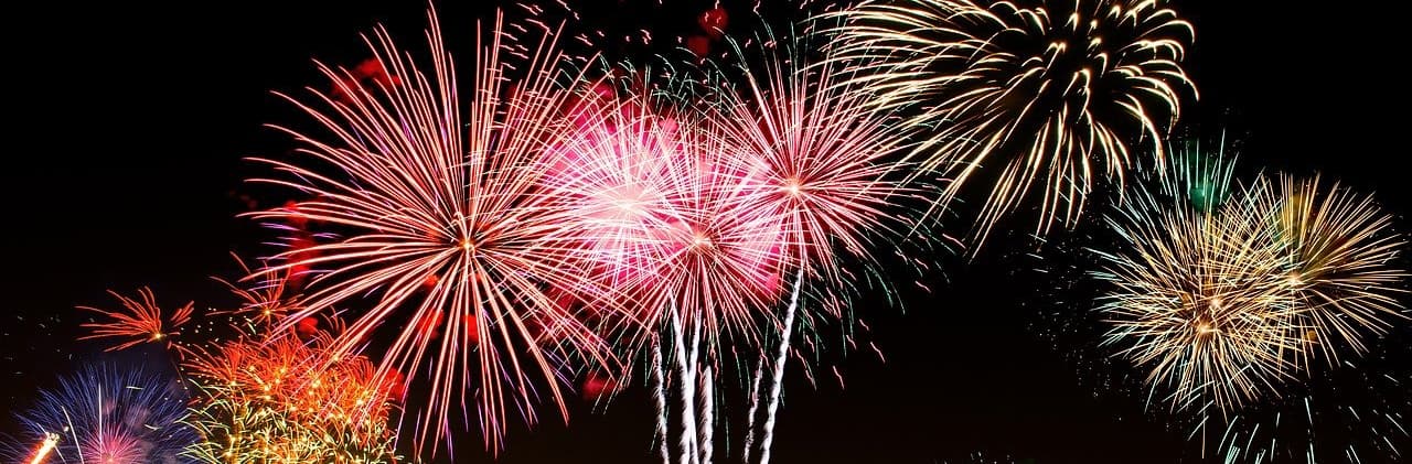 Photograph of celebratory fireworks