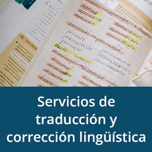 El uso de servicios de traducción y corrección lingüística